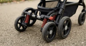 An infographic showing different types of UK prams and pushchairs compatible with the board.