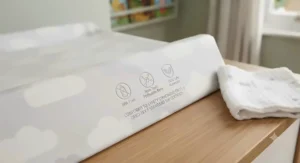 Safe, non-toxic, and phthalate-free materials used in a premium waterproof changing mat.
