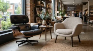 A side-by-side furniture layout for a glider chair vs rocking chair for nursing article